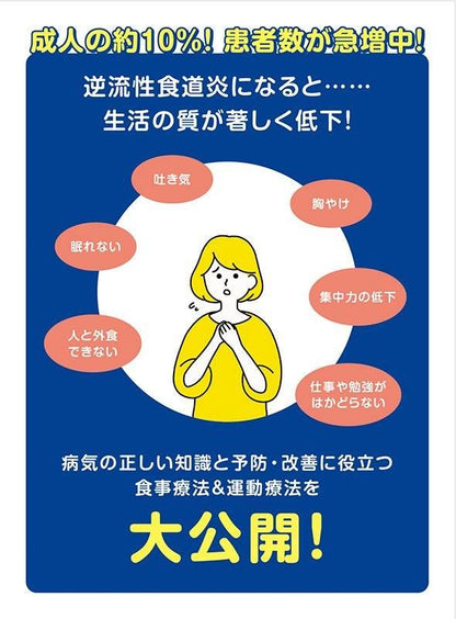 【書籍】逆流性食道炎は自分で〈楽〉治せる！新装版(M1781)
