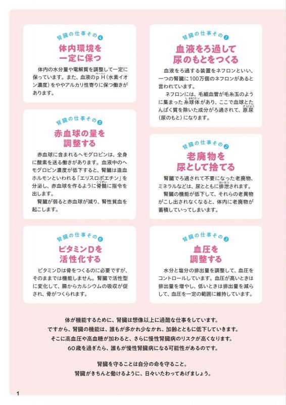 【書籍】腎機能 おいしく食べて自分で守る！レシピBOOK(M1783)
