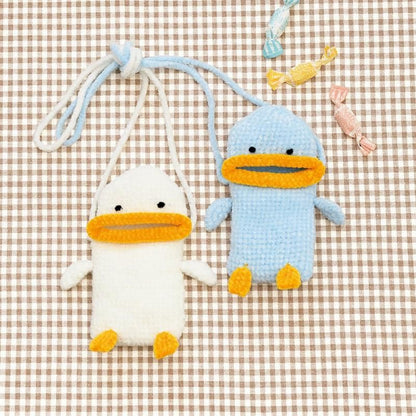 【DL編み物】アヒルのポシェットDesign by ハマナカ企画(DLknit0024)