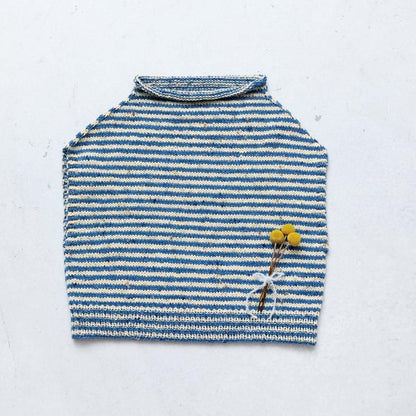 【DL編み物】ボーダーベスト Design by 河合真弓(DLknit0025)