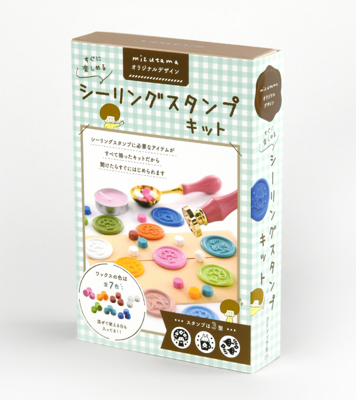 【書籍】mizutamaオリジナルデザイン　すぐに楽しめるシーリングスタンプキット(D74)