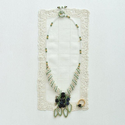 【ビーズキット】ブラックベリーネックレス＆リング design 荒木晴美／Harumi Araki_（kit-0012)