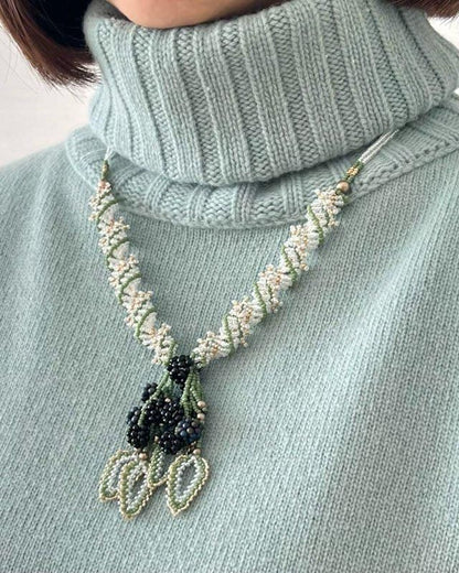 【ビーズキット】ブラックベリーネックレス＆リング design 荒木晴美／Harumi Araki_（kit-0012)