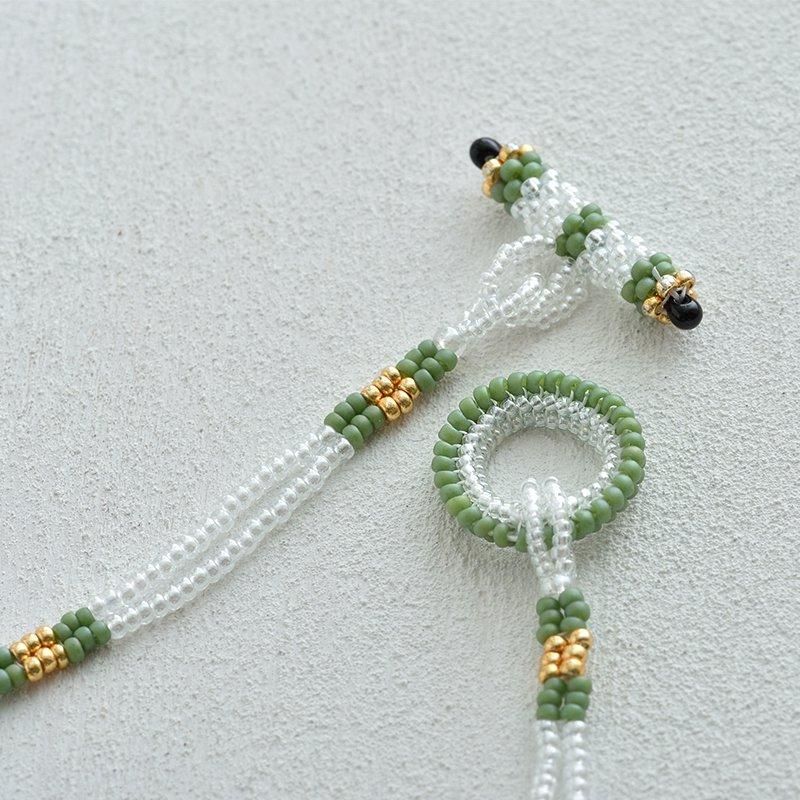 【ビーズキット】ブラックベリーネックレス＆リング design 荒木晴美／Harumi Araki_（kit-0012)