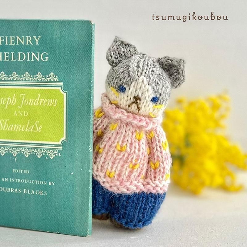 【あみぐるみキット】_《ハチワレねこ》byツムギコウボウ（kit-0025）