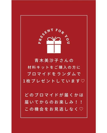 【材料キット】　《ビッグリボンシュシュ》キット＿青木美沙子のソーイングブック２掲載(レシピなし)(kit-0044)