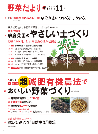 【電子版】野菜だより2023年11月冬号(112311)