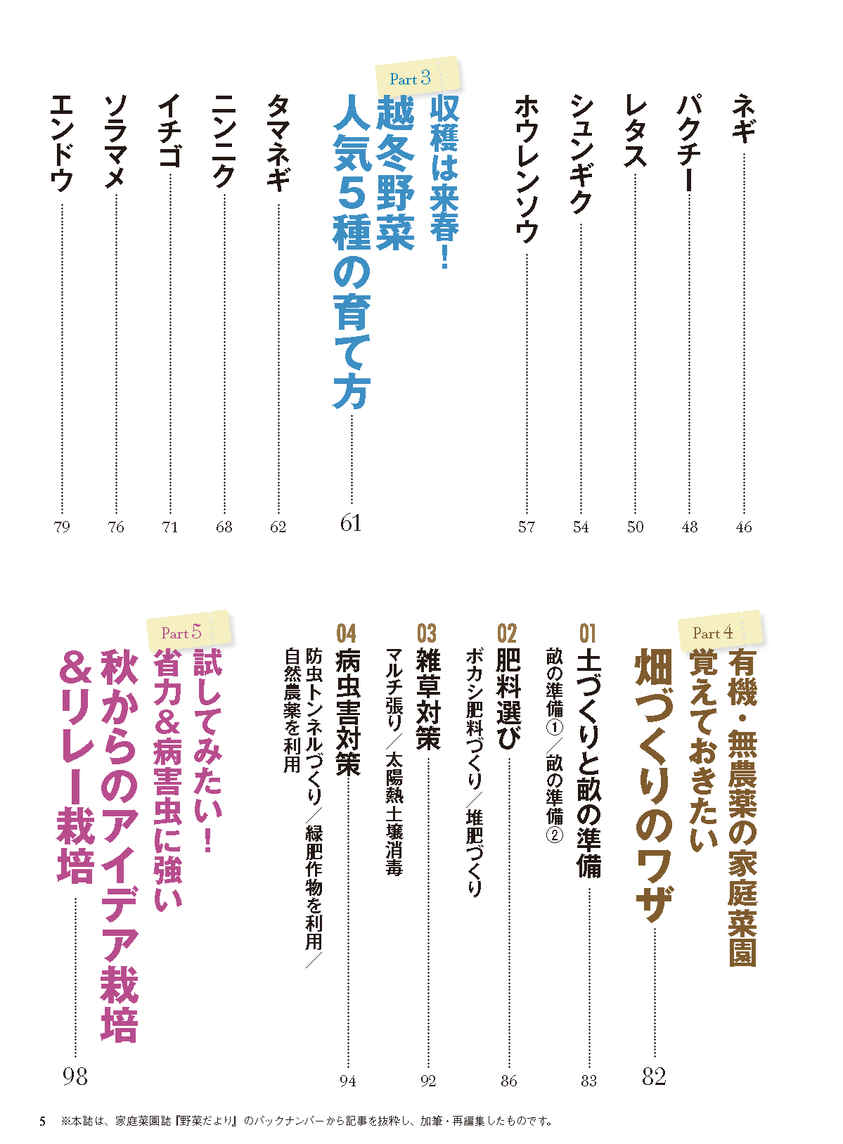 【電子版】秋冬野菜づくり 超基本とコツのコツ 2024年版(122408)