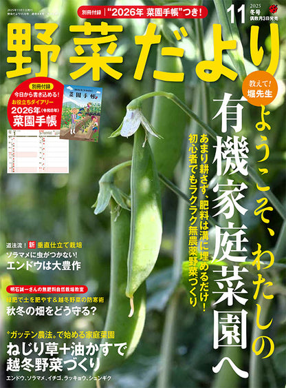 【書籍】野菜だより2025年11月冬号(112511)