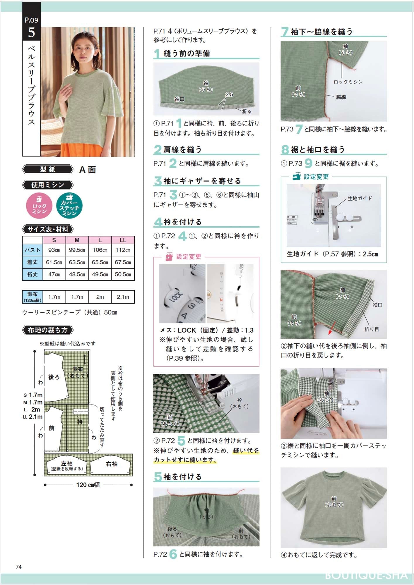 【書籍】ロックミシンソーイングBOOK(S8496)