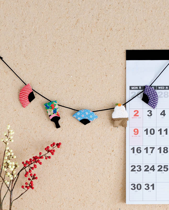 【型紙】お正月飾り ガーランド　（AM-0016）