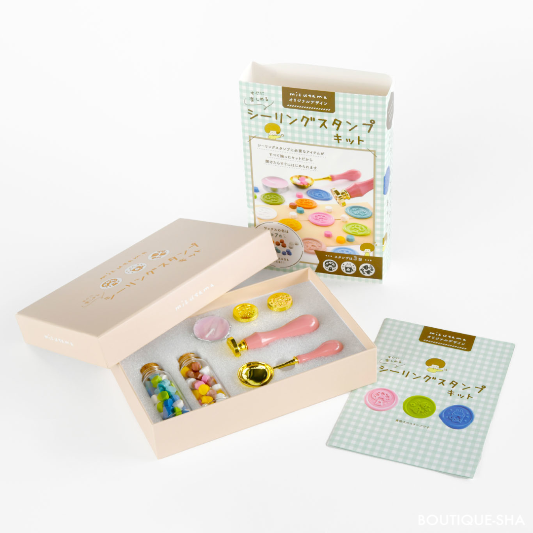 【書籍】mizutamaオリジナルデザイン すぐに楽しめるシーリングスタンプキット(D74)