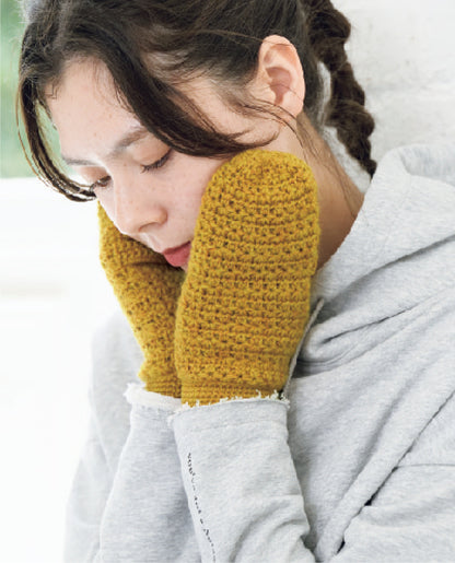 【DL 編み物】スタークロッシェのミトン Design by ハマナカ企画（DLknit0041）