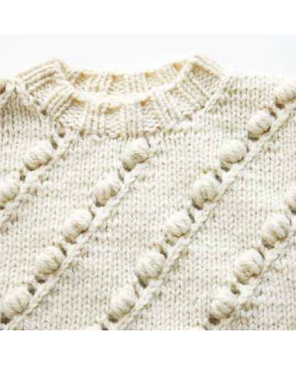 【DL 編み物】玉編みのスラッシュベスト Design by 宇野千尋（DLknit0043）