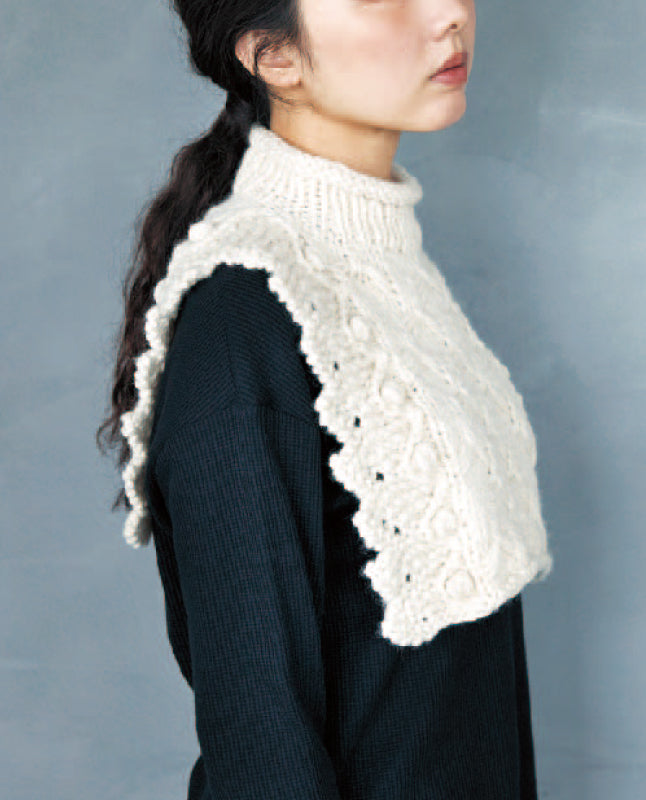 【DL編み物】クロス模様のネックウォーマーDesign by 宇野千尋（DLknit-0044）