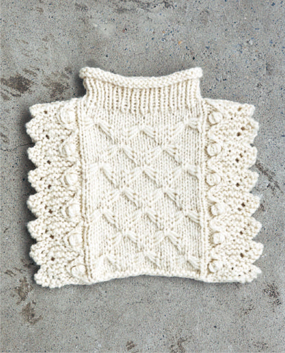 【DL編み物】クロス模様のネックウォーマーDesign by 宇野千尋（DLknit-0044）