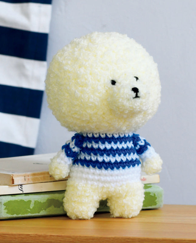 【DL 編み物】まんまるカットのビションフリーゼ Design by ミドリノクマ（DLknit0050）