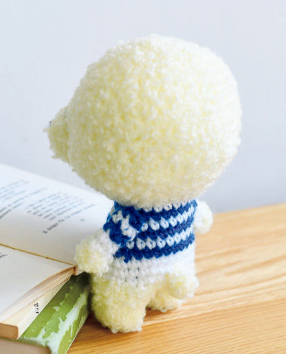 【DL 編み物】まんまるカットのビションフリーゼ Design by ミドリノクマ（DLknit0050）