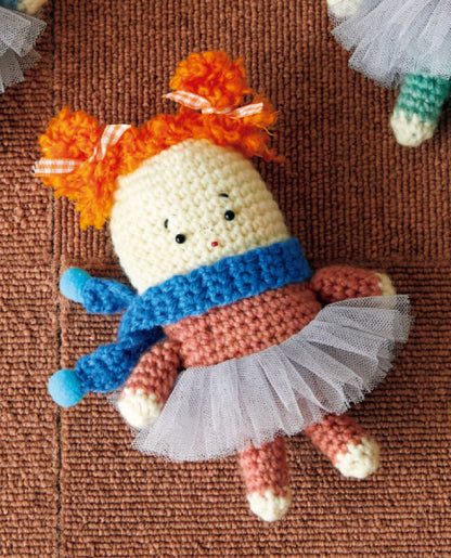 【DL 編み物】おしゃれGIRLSあみぐるみ Design by めろる（DLknit-0053）