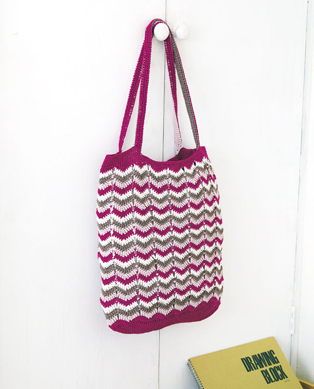 【DL 編み物】ZIGUZAGUバッグ Design by Lunedi777（泉 玉青）（DLknit0055）