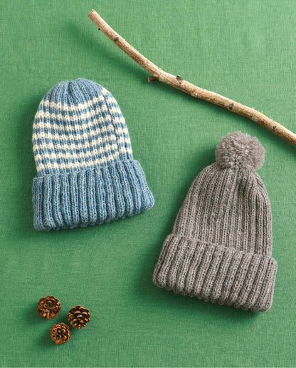 【DL編み物】ゴム編みの帽子（DLknit-0035）