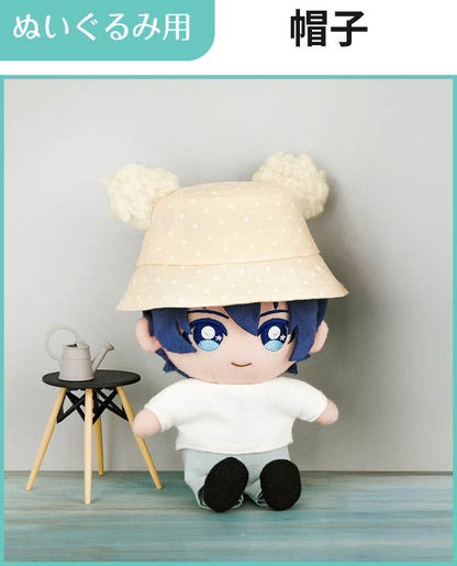 【型紙】くま耳つきバケットハット（Chibi ぬいぐるみ用）（DO-0002）