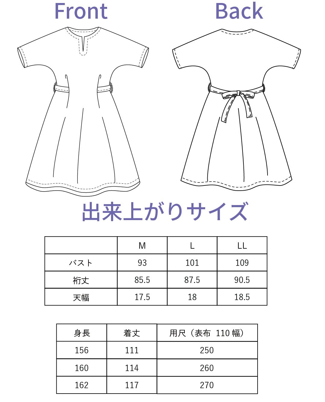 【型紙】高橋恵美子デザイン　プチスリーブワンピース(EC-0004)