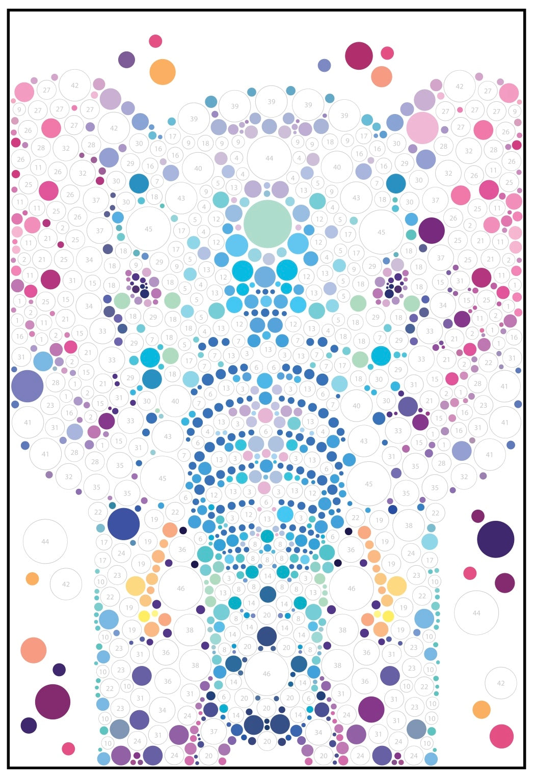 【書籍】丸シールで完成させる ドットシールパズル(D83)