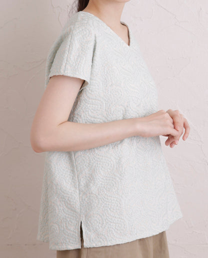 【型紙】フレンチスリーブブラウス designed by かたやまゆうこ(KY-0007)