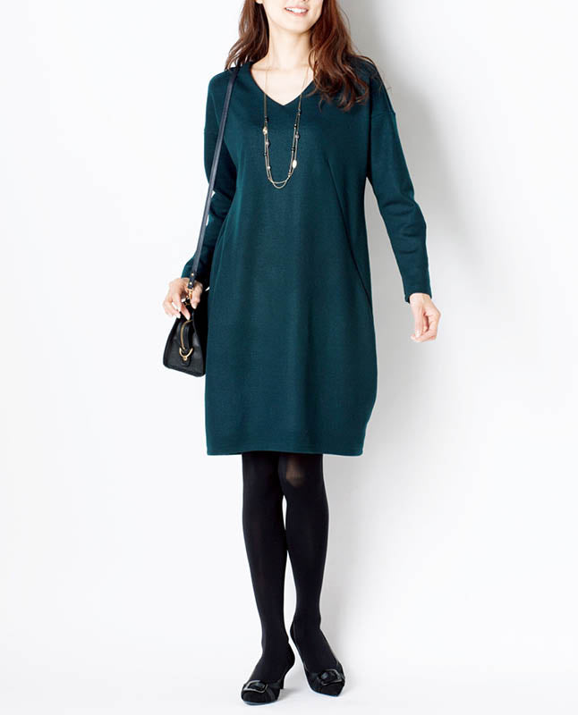 【型紙】コクーンシルエットワンピース（LB-0016）