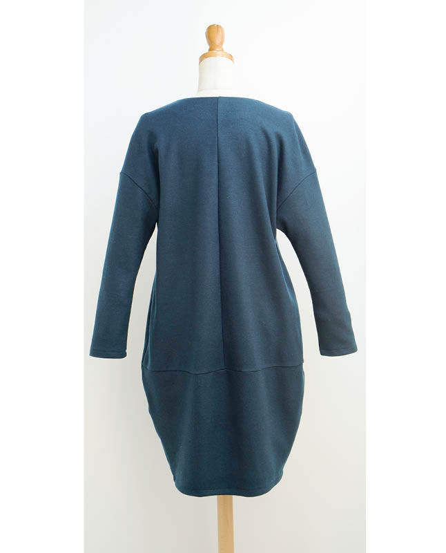 【型紙】コクーンシルエットワンピース（LB-0016）