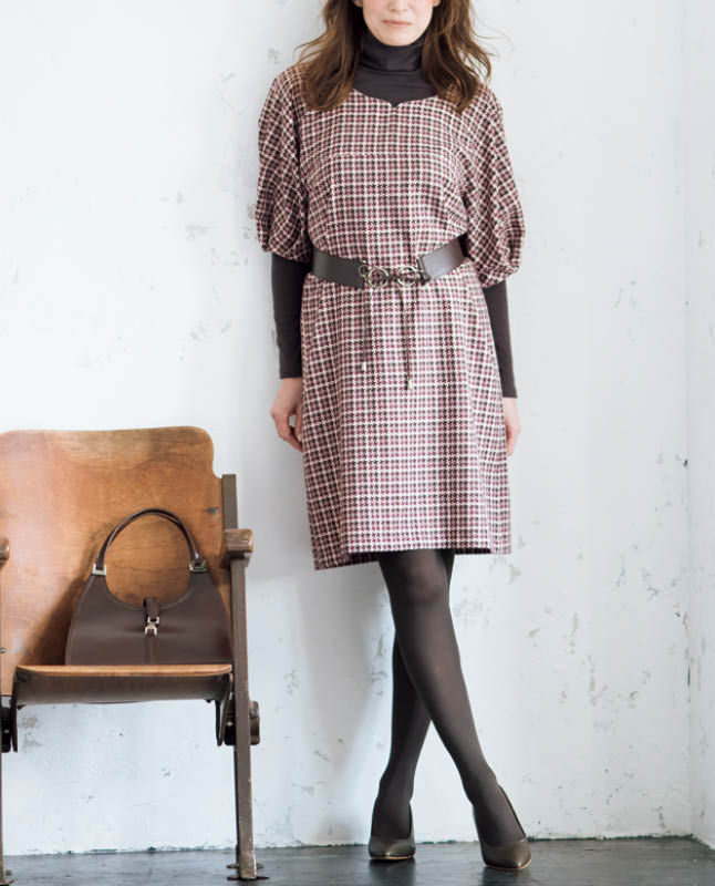 【型紙】ランタンスリーブワンピース（LB-0017）