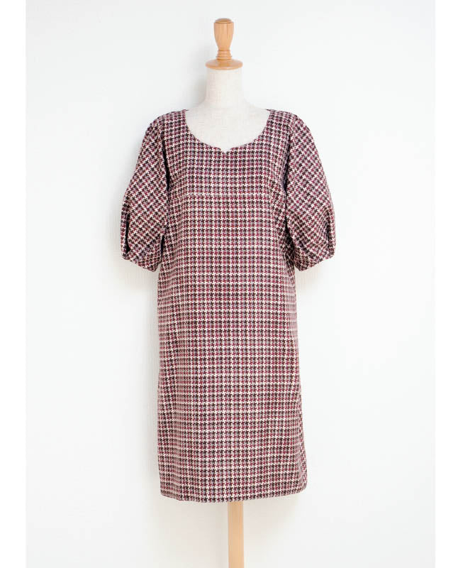 【型紙】ランタンスリーブワンピース（LB-0017）