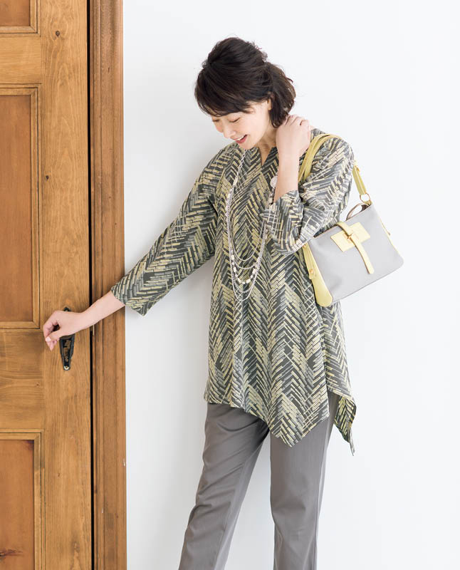 【型紙】アシンメトリーなヘムラインチュニック（LB-0018）