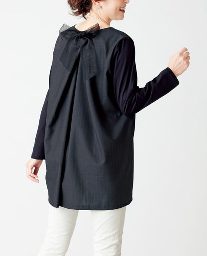 【型紙】バックリボンのチュニック（LB-0021）