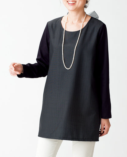 【型紙】バックリボンのチュニック（LB-0021）