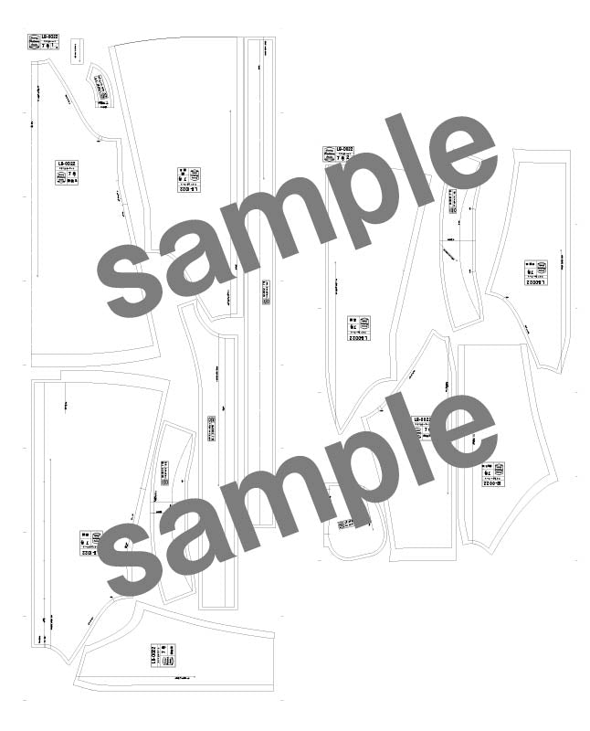 【型紙】ステンカラーコート（LB-0022）