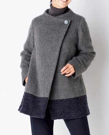 【型紙】Aラインショートコート/裏地付き（LB-0026）