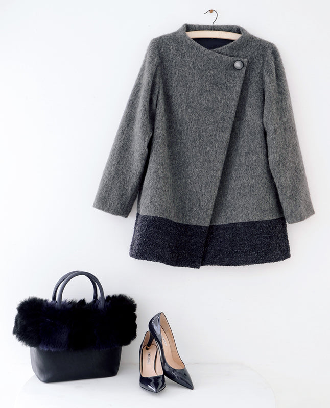 【型紙】Aラインショートコート/裏地付き（LB-0026）