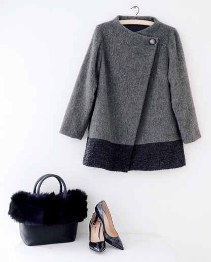 【型紙】Aラインショートコート/裏地付き（LB-0026）