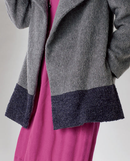 【型紙】Aラインショートコート/裏地付き（LB-0026）