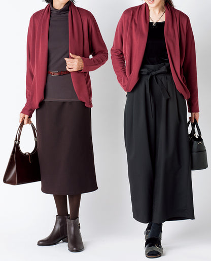 【型紙】ニット地で作るカーディガン（LB-0029）