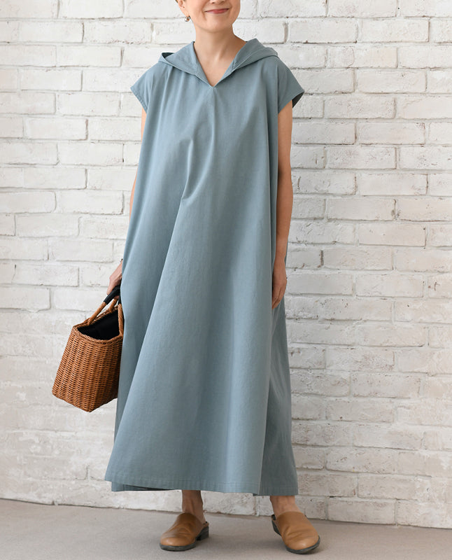 【型紙/レシピなし】風が通る！フードつきワンピースbyあっこたん/金子敦子 （LBS8726-26）