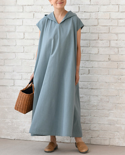 【型紙/レシピなし】風が通る！フードつきワンピースbyあっこたん/金子敦子 （LBS8726-26）