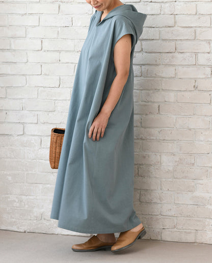 【型紙/レシピなし】風が通る！フードつきワンピースbyあっこたん/金子敦子 （LBS8726-26）