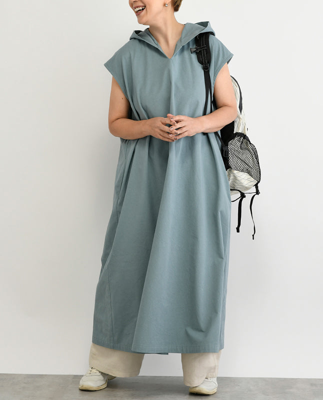 【型紙/レシピなし】風が通る！フードつきワンピースbyあっこたん/金子敦子 （LBS8726-26）