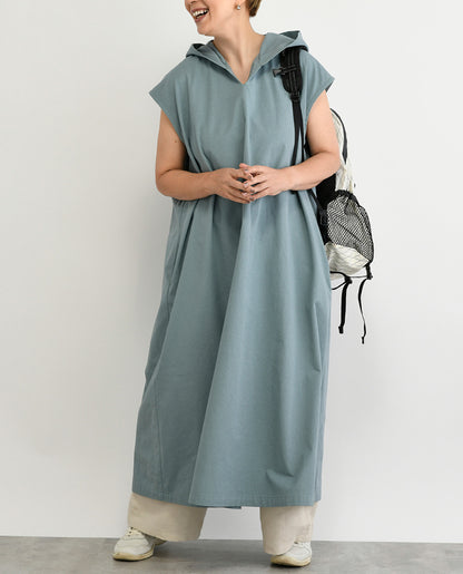 【型紙/レシピなし】風が通る！フードつきワンピースbyあっこたん/金子敦子 （LBS8726-26）