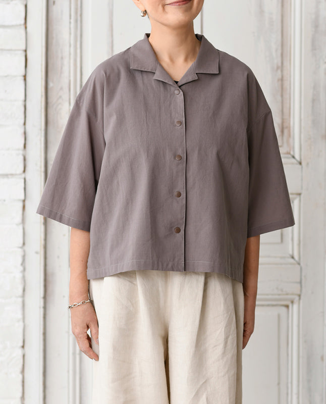 【型紙/レシピなし】ボタンつけなし！オープンカラーシャツbyあっこたん/金子敦子 （LBS8726-5/6/7）