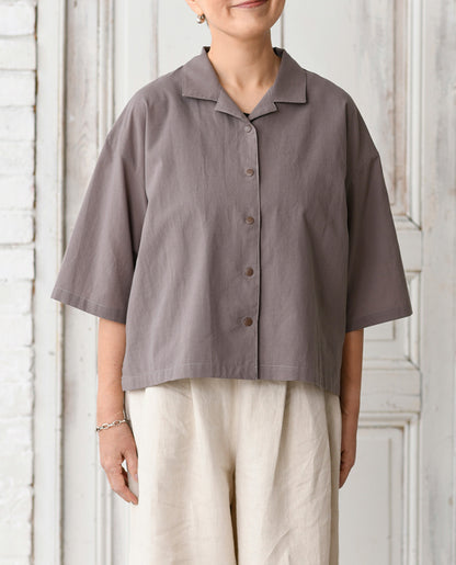 【型紙/レシピなし】ボタンつけなし！オープンカラーシャツbyあっこたん/金子敦子 （LBS8726-5/6/7）