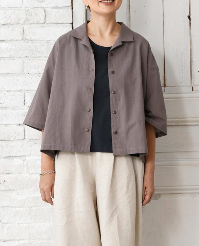 【型紙/レシピなし】ボタンつけなし！オープンカラーシャツbyあっこたん/金子敦子 （LBS8726-5/6/7）